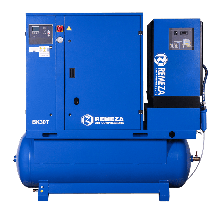 Винтовой компрессор для станков лазерной резки ВК30Т-16-500Д2ВС с частотным преобразователем Винтовой компрессор для станков лазерной резки ВК30Т-16-500Д2ВС с частотным преобразователем